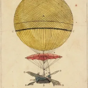 Blanchards balloon and apparatus Blanchards balloon and apparatus