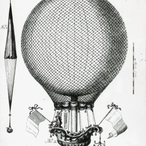 Blanchardss experimental parachute used at Nurnberg, 1787 Blanchardss experimental parachute used at Nurnberg, 1787