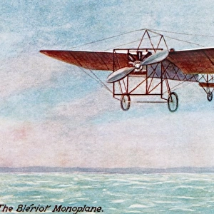 Bleriot monoplane in flight c1909