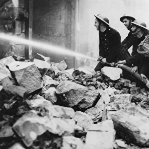 Blitz in City of London -- Newgate Street, WW2