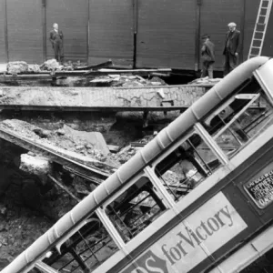 Blitz in London -- Balham High Road, WW2