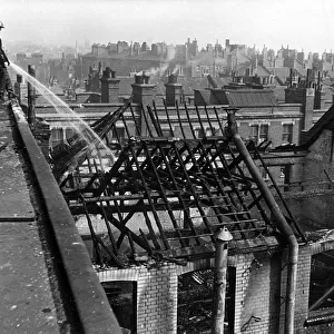 Blitz in London -- Britannia Row, Islington, WW2