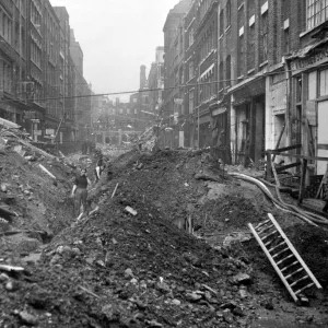 Blitz in London -- Saffron Hill, WW2