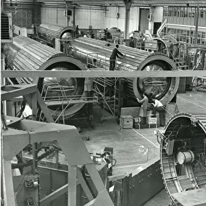 Blue Streak assembly line at de Havilland?s factory