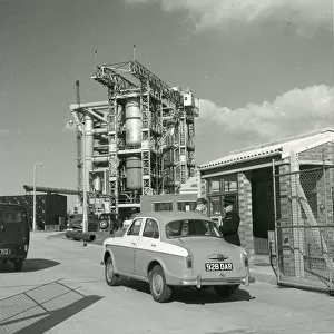 Blue Streak test rig installation at Hatfield, c1958