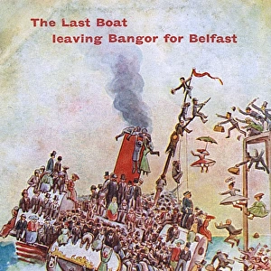 The Last boat leaving Bangor for Belfast, Northern Ireland