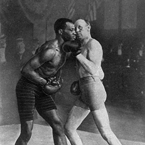 Bob Fitzsimmons v Bob Armstrong in boxing match