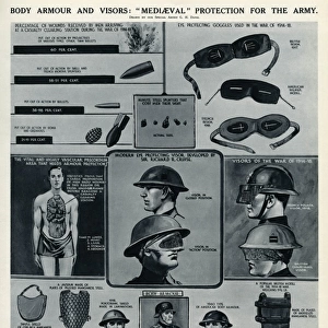 Body armour and visors by G. H. Davis