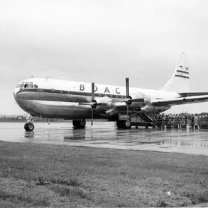 A Boeing 377-10-28 Stratocruiser G-ALSD Cassiopeia of BOA