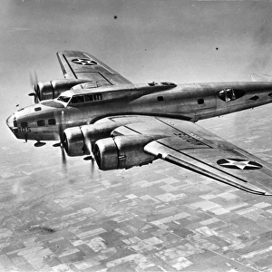 Boeing B-17C Flying Fortress in flight