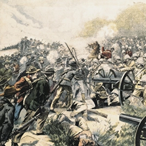 Boer Wars (1880-1902). English defeat in Bergkelaagte