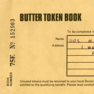 Booklet cover, Butter Token Book