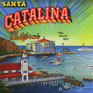 Booklet cover, Santa Catalina Island, California, USA