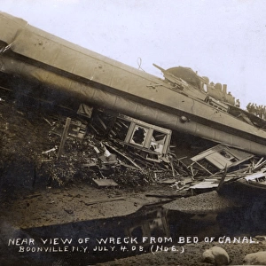 Boonville railway train wreck, New York State, USA