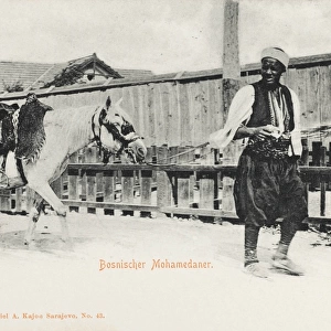 Bosnia & Herzegovina - Muslim leading his horse