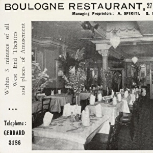 Boulogne Restaurant - Gerrard Street, London