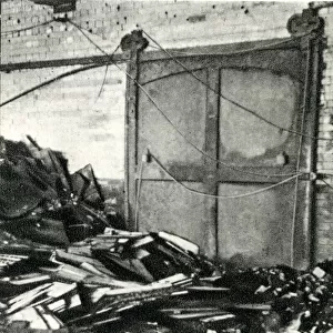 Bovril factory fire damage, Old Street, London, WW2