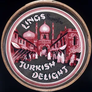 Box label, Lings Turkish Delight