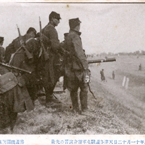 Boxer Rebllion, China - German Troops at Battle of Tientsin