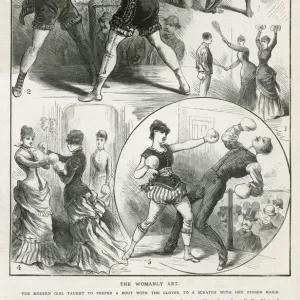 Boxing for Ladies 1886