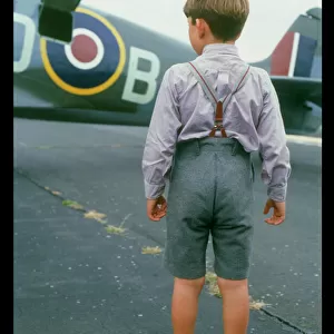 Boy Admires Spitfire