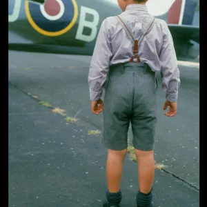 Boy Admires Spitfire