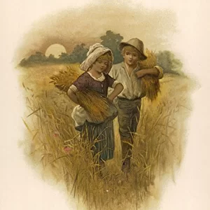 Boy & Girl / Harvest 1891