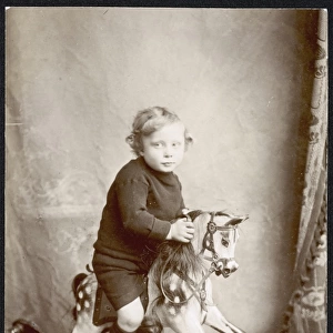 Boy on Rocking Horse