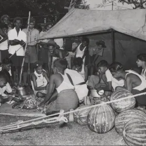 Boy scouts at Jamboree, Ceylon (Sri Lanka)