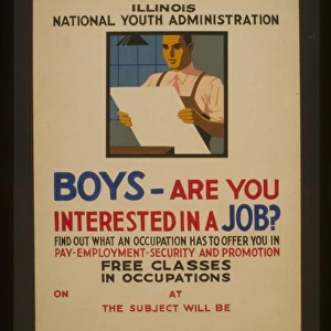 Boys - are you interested in a job? Find out what an occupat