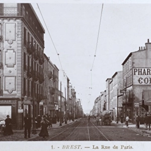 Brest, France - La Rue de Paris