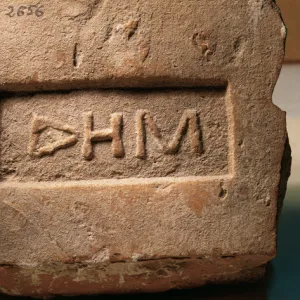 Brick with manufacturing mark of Demos. Spain