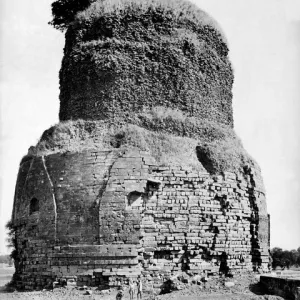 Brick Tower at Sarnath, Uttar Pradesh, India