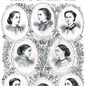 The bridesmaids of Princess Helena