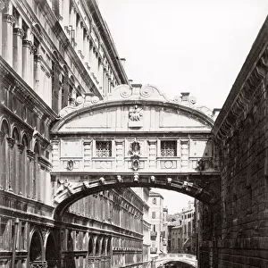Bridge of Sighs, Venice, Italy, c. 1880 s