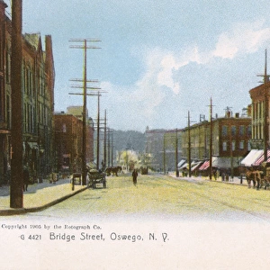 Bridge Street, Oswego, New York State, USA