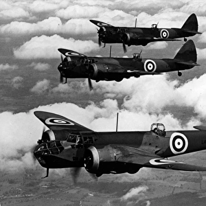 Three Bristol Blenheim IVs in flight