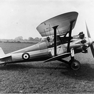 Bristol Bulldog I prototype with the small rudder at Filton