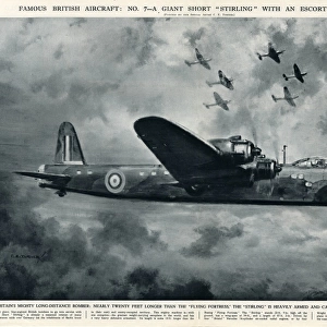 British aircraft Giant short Stirling in WWII