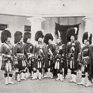 British army in India - NCOs of the 79th Highlanders