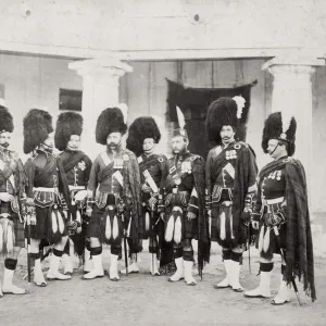 British army in India - NCOs of the 79th Highlanders