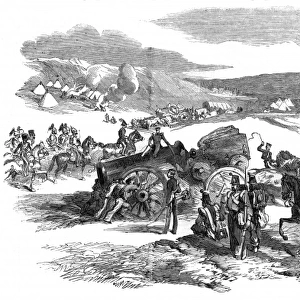 A British Artillery Piece at Balaklava, Crimean War, 1854