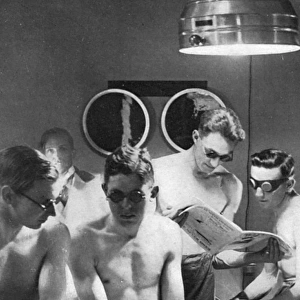 British athletes undergoing light therapy before Olympics