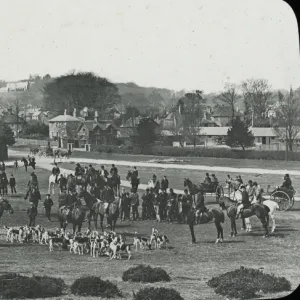 British Country Scene - Meet of the fox hounds