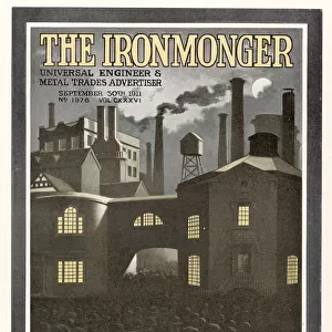 British factory exterior, Ironmonger Magazine cover