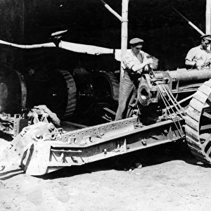 British gun repair, ordnance workshop, WW1