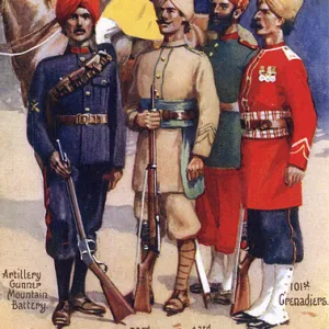 British Indian Army representatives, WW1