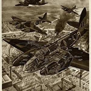 British Mosquito bomber by G. H. Davis