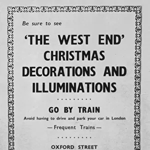 British Railways poster, Christmas illuminations