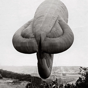 British RFA kite balloon, Western Front, WW1